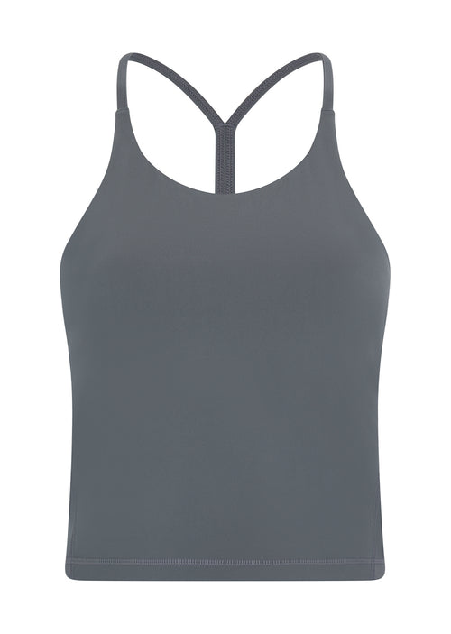 Higher Power Vest Top - Ash
